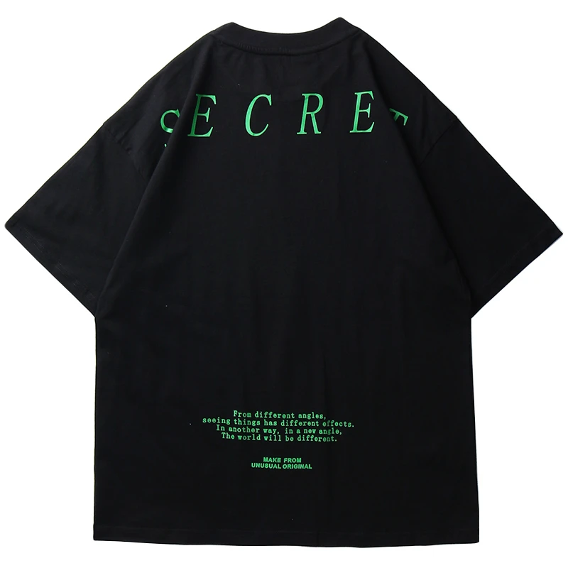 Уличная одежда 2020 футболка с принтом секретного человека хип-хоп большого