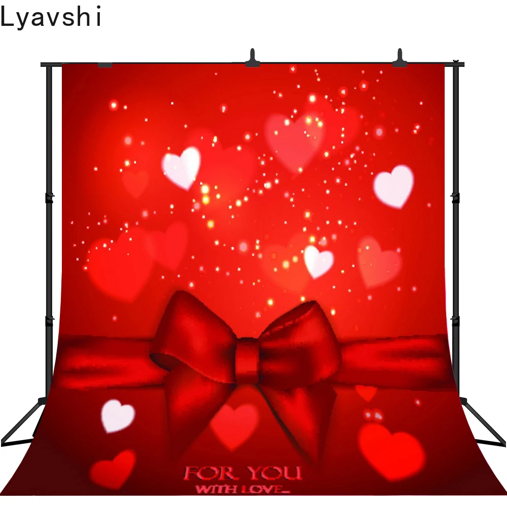 

Lyavshi Пользовательские День Святого Валентина фон фотография задник сердце фотосессия фон для фотосъемки