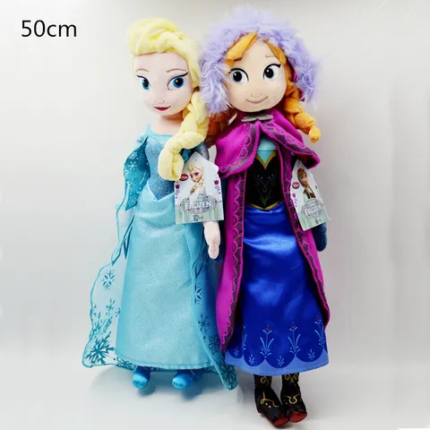 2 шт./лот 40/50 см, плюшевая кукла, игрушки, уникальные подарки, милые игрушки для девочек, принцесса Анна, Эльза, кукла для девочек, подарки на день рождения, игрушки