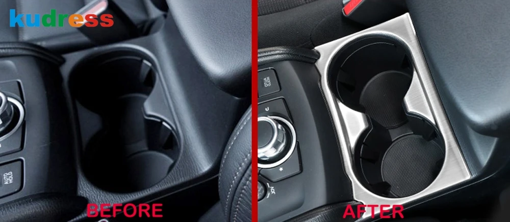 Передняя Крышка держателя стакана для воды из углеродного волокна Mazda CX5 CX 5 KF 2017