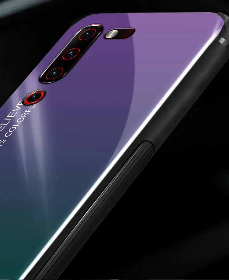 Для lenovo Z6 Pro Lite чехол модный жесткий закаленное стекло роскошный градиент задняя крышка чехол для lenovo Z5S Z6lite Z6Pro чехол для телефона