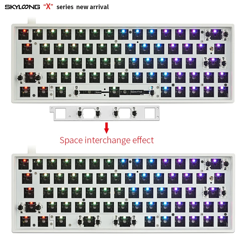 Новое поступление набор keypro GK64XS печатная плата RGB GH60 60% 64 клавиши горячая замена