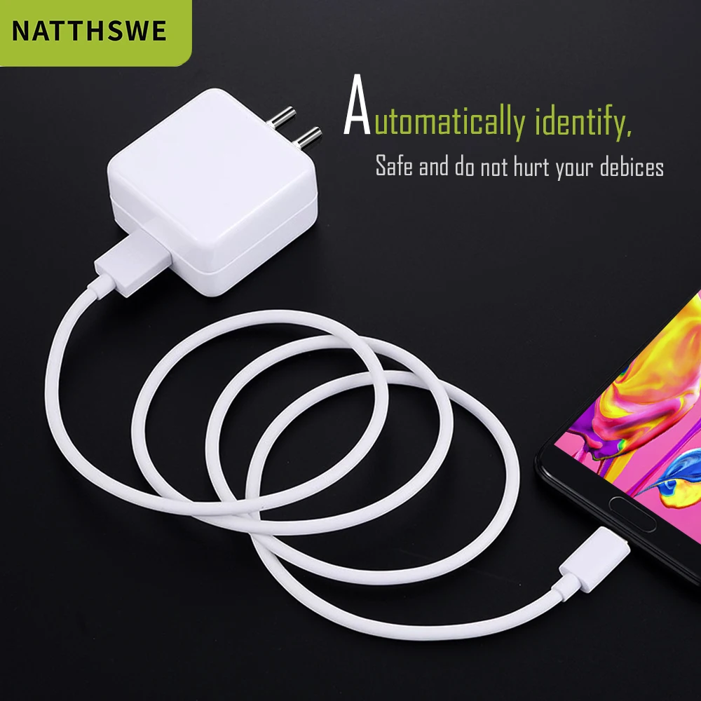 NATTHSWE Быстрая зарядка 3 0 USB зарядное устройство 18 Вт для samsung Galaxy S6 S7 Note 4 htc Motoal QC3.0