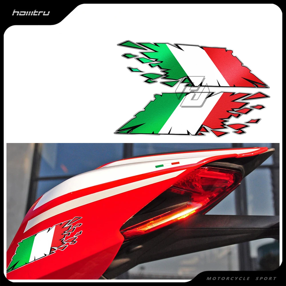 

Motorcycle Tank Decals Italian Flag "rip" Style Italy Sticker Case for Piaggio Scooter MP3 Zip Fly Vespa GTS300 Sprint 50