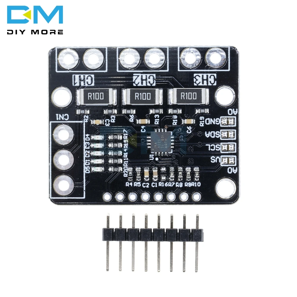 Модуль платы датчика питания IIC I2C INA3221 Замена модуля напряжения источника INA219