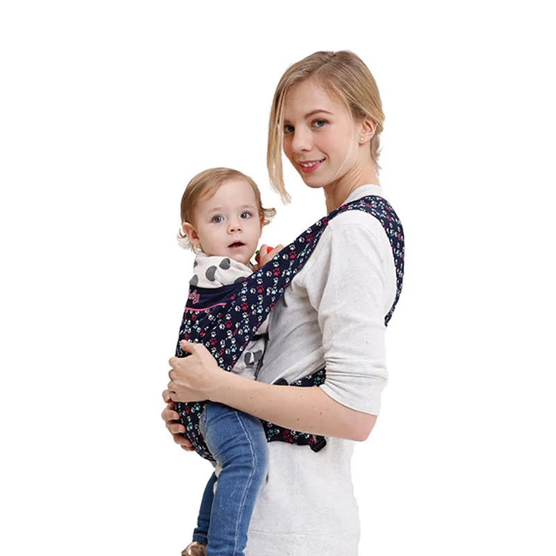Эргономичный рюкзак кенгуру для переноски ребенка простой хлопковый