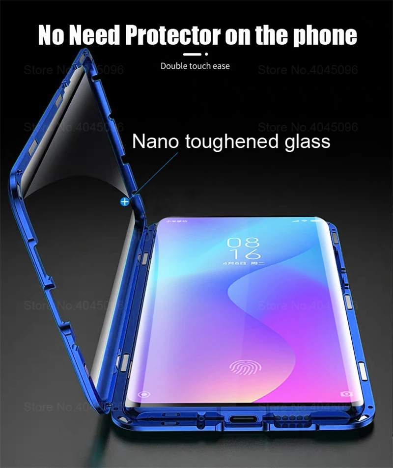 360 магнитный чехол для телефона для xiaomi mi 9 t двусторонний стеклянный чехол s на Xao mi 9 t pro mi 9 t 9tpro t9 t9pro mi 9 t металлический чехол s Coque