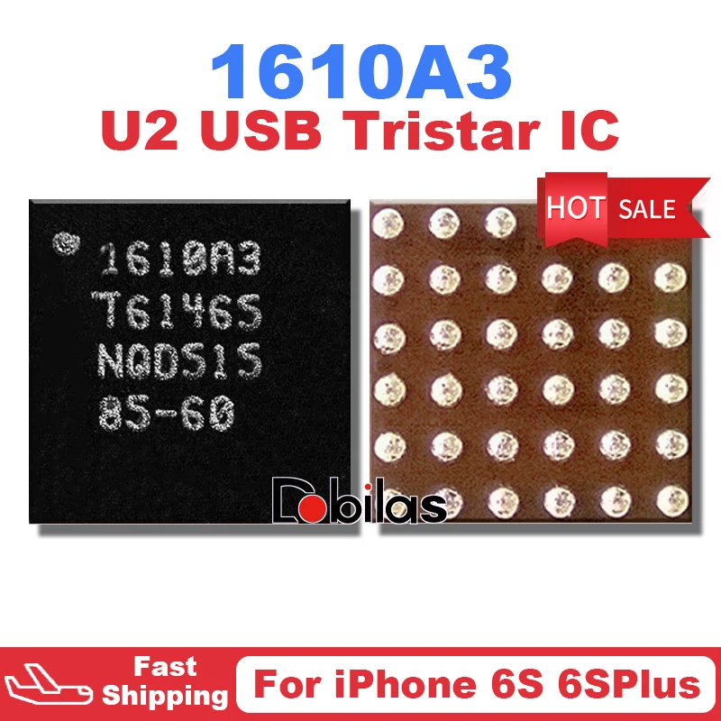 10Pcs/Lot 1610A3 U4500 For IPhone 6S 6S Plus U2 USB Tristar Charger Charging IC Integrated Circuits Chip Chipset