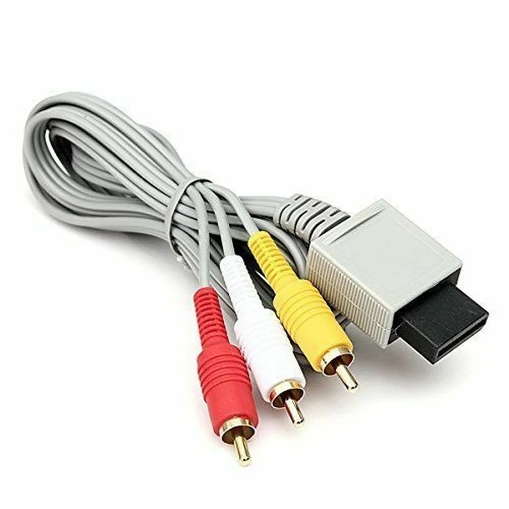 

Аудио Видео AV композитный 3 RCA кабель для Nintendo Wii Новый