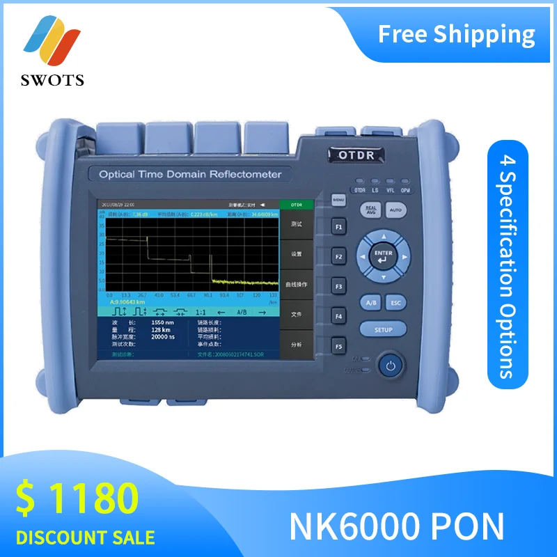 Многофункциональный тестер NOVKER NK6000 PON OTDR 1310 1550 1625 1650 с источником света VFL OPM |