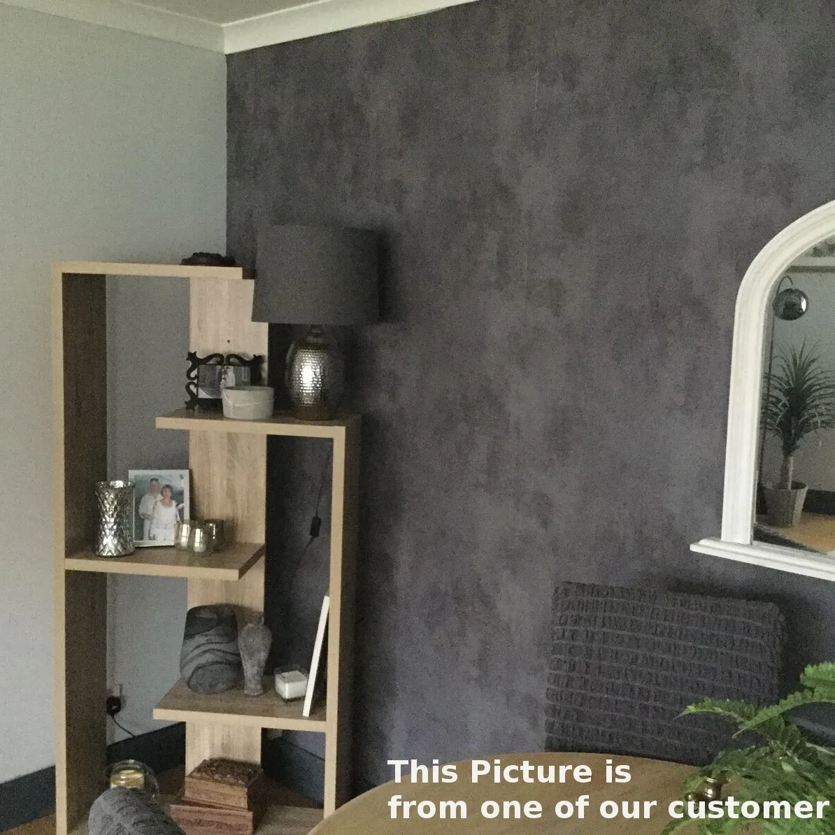 

Concrete Wall Effect Wallpaper Retro Plain Texture PVC Wall Paper Bedroom Living Room Background Decor