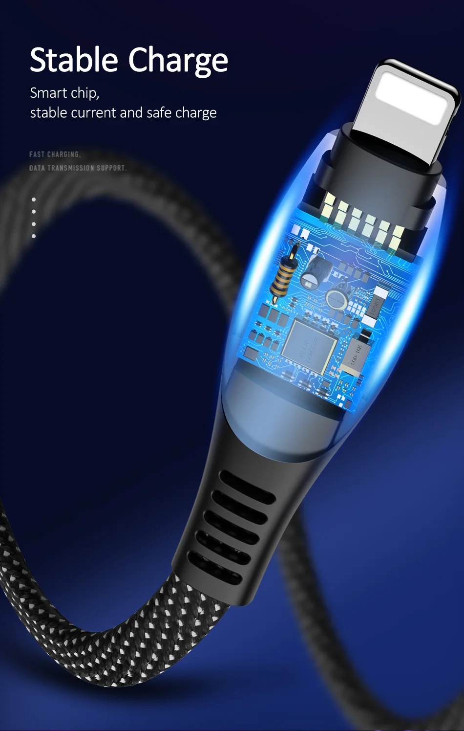 USAMS USB кабель для iPhone X XS XR XS Max 8 7 6 6s Plus кабель для мобильного телефона 2A быстрое зарядное Освещение кабель с цифровым дисплеем