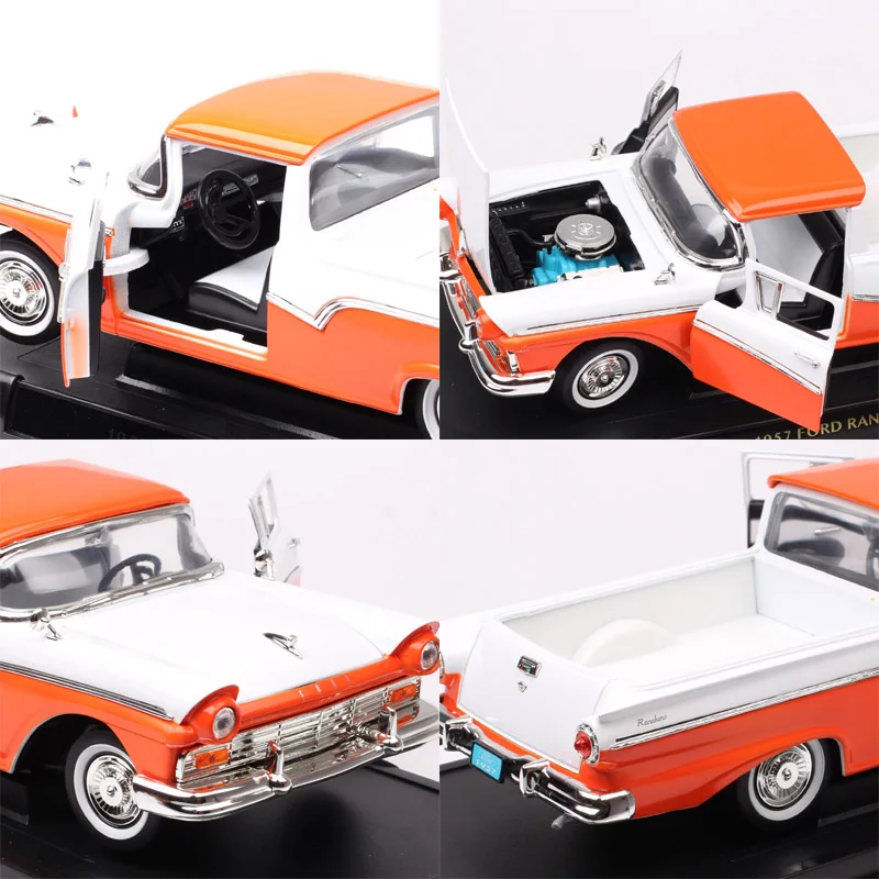 Большая 1:18 винтажная дорожная подпись модель грузовика Ford Ranchero пикап игрушечный