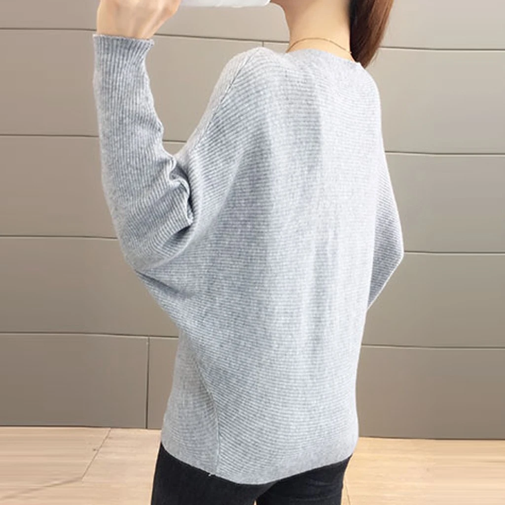 2019 Новое поступление зимние женские топы повседневные блузки с круглым вырезом и