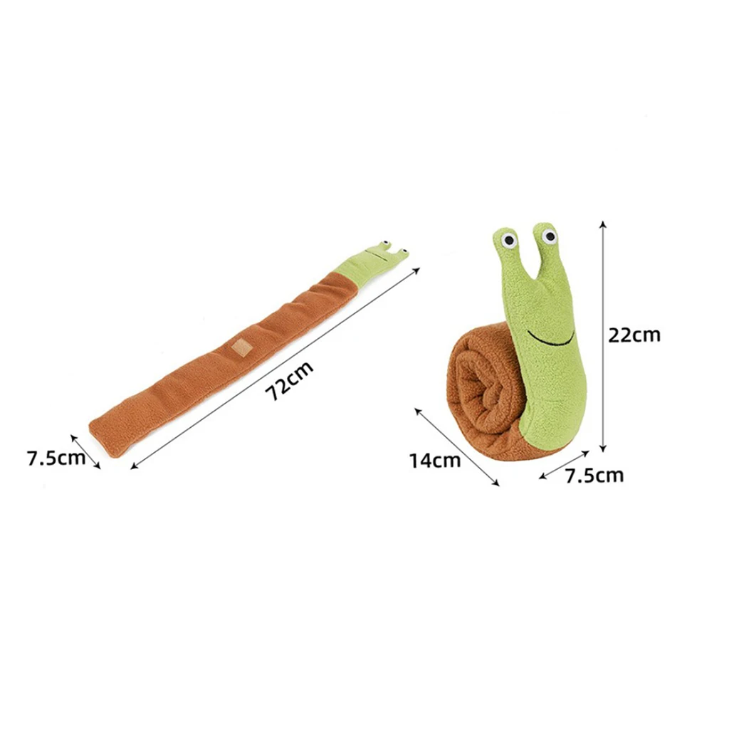 

Dog Toy Snail With Hiden Pocket And Sound For Your Puppy Training And Study