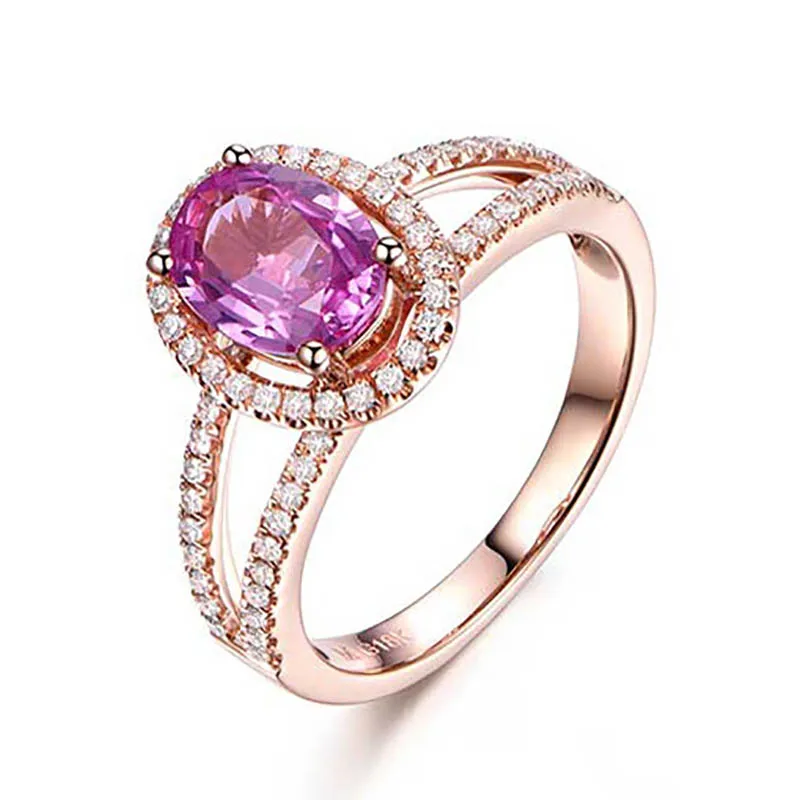 

BIJOX STORY 925 Sterling Silver Ring with Oval shaped Ruby Gemstones Fine jewellery for Women Wedding Party Wholesale Open Ring