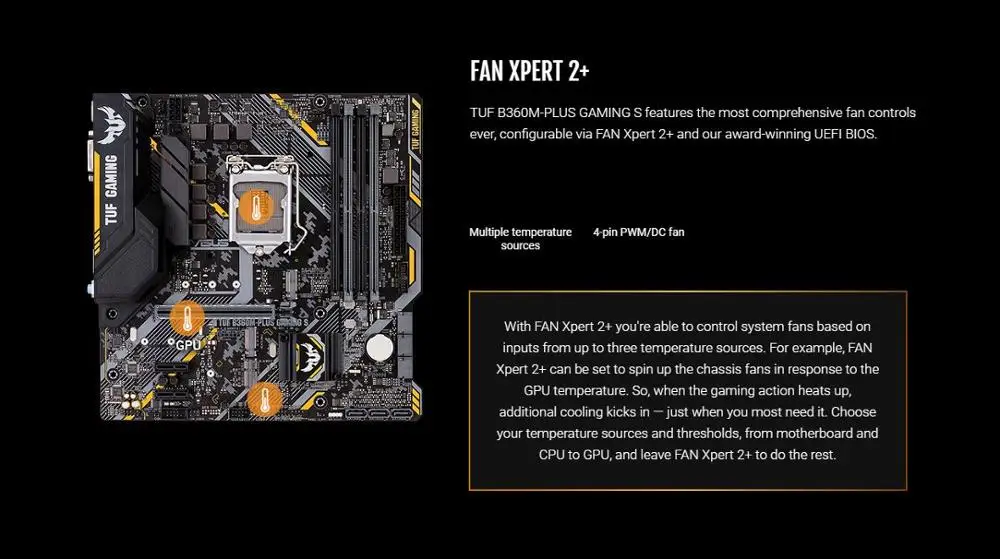 Материнская плата ASUS tuf b360m plus gaming s lga 1151 4xddr4 HDMI DVI D SATA m.2 PCIe 3 0x16 USB 1 mATX b360 материнская