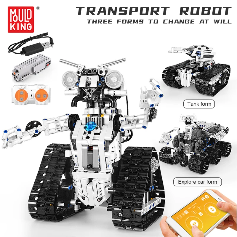 Молд KING с дистанционным управлением Робот строительные блоки техника уличные