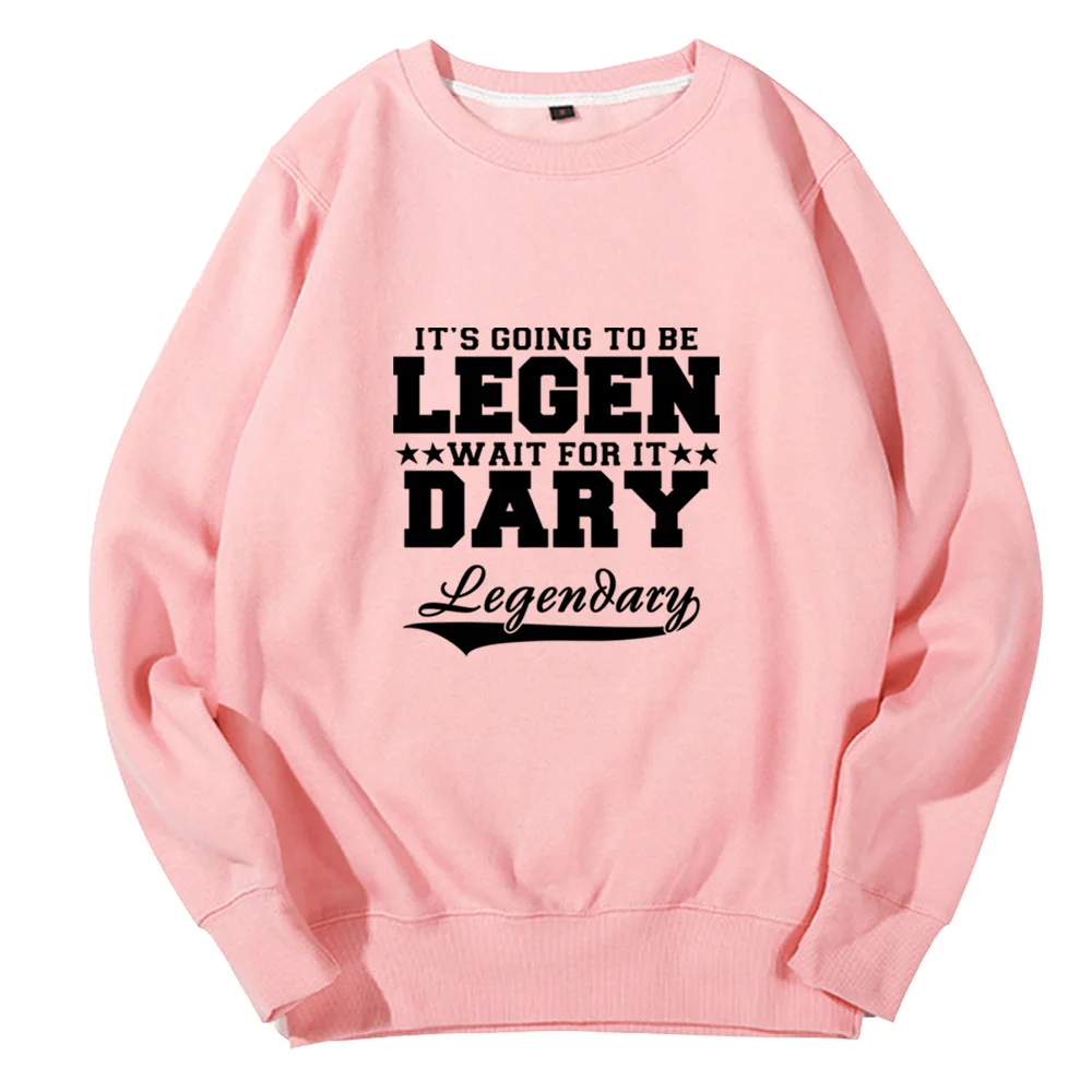 

Женский свитшот для девочек, пуловер HIMYM с надписью Dary, это будет легендарным, подождите его, флисовый, с круглым вырезом, для подростков ZIIART