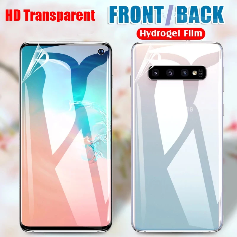 Гидрогелевая пленка для Samsung Galaxy S10e S10 + S9 S8 S7 S6 Edge Plus Note 8 9|Защитные стёкла и плёнки