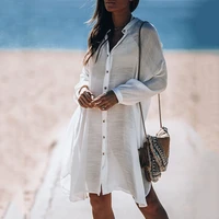 2021 summer new sexy shirt cardigan cool beach jacket bikini coverall vacation swimsuit with sun protection outside