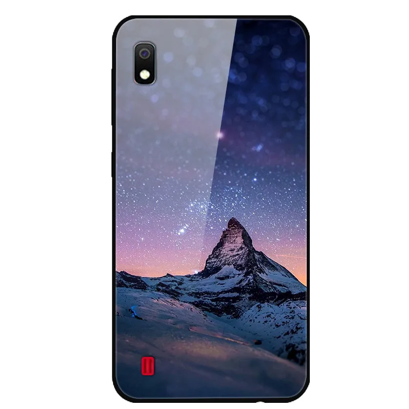 43 Для samsung A10 чехол закаленное стекло твердая задняя крышка для samsung Galaxy A10 A 10 A10S A 10S чехлы для телефонов силикон бампер Coque - Цвет: 43