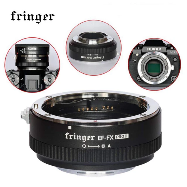 

Адаптер для автофокуса Fringer EF-FX PRO II со встроенной электронной диафрагмой для объектива Canon Tamron Sigma для камер Fujifilm FX