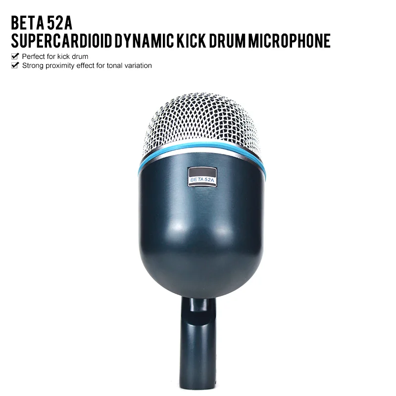 Top 5A 1:1 quality BETA 52A Supercardioid Kick Drum Microphone Mic BETA 52