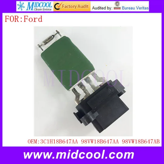 Новый вентилятора отопителя резистор мотора использовать OE NO. 3C1H18B647AA 98VW18B647AA