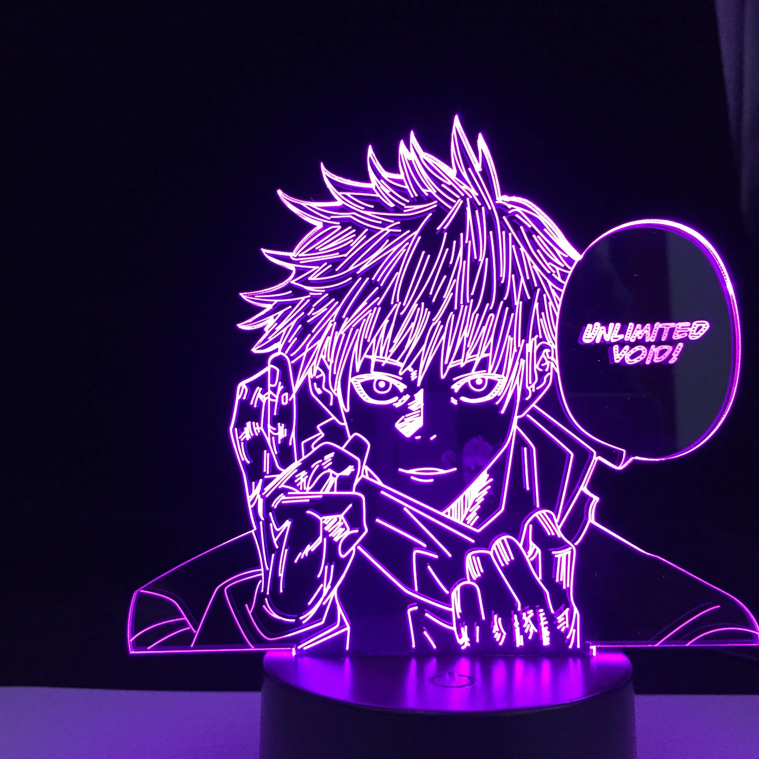 

Jujutsu Kaisen Satoru Gojo Led Night Light for Bedroom Decor Birthday Gift Satoru Gojo Light Jujutsu Kaisen Prize Anime Lamp