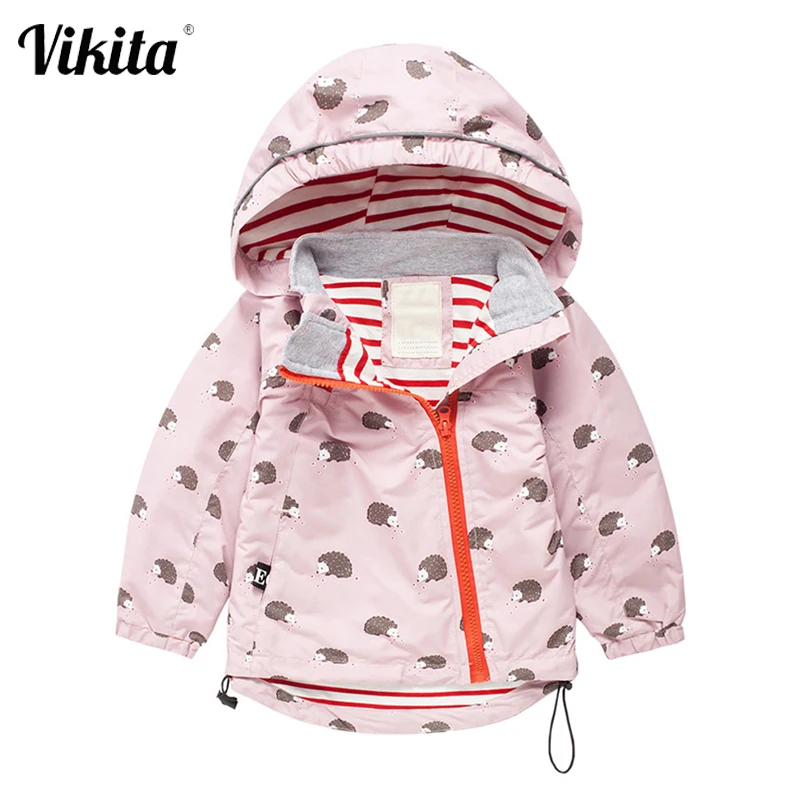 VIKITA/куртки для мальчиков и девочек Детская одежда Ветровка с капюшоном Верхняя