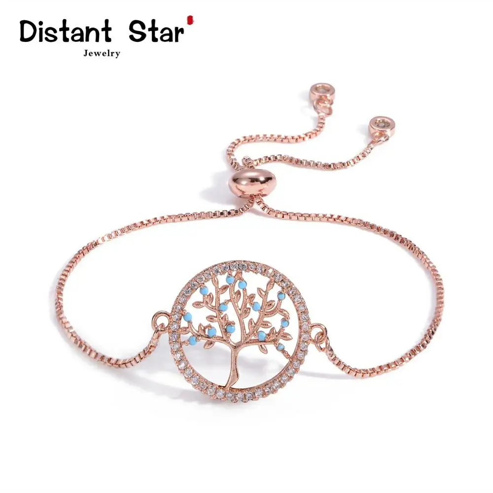 Браслет новинка 2020 браслет с подвеской счастливого дерева из меди и циркония