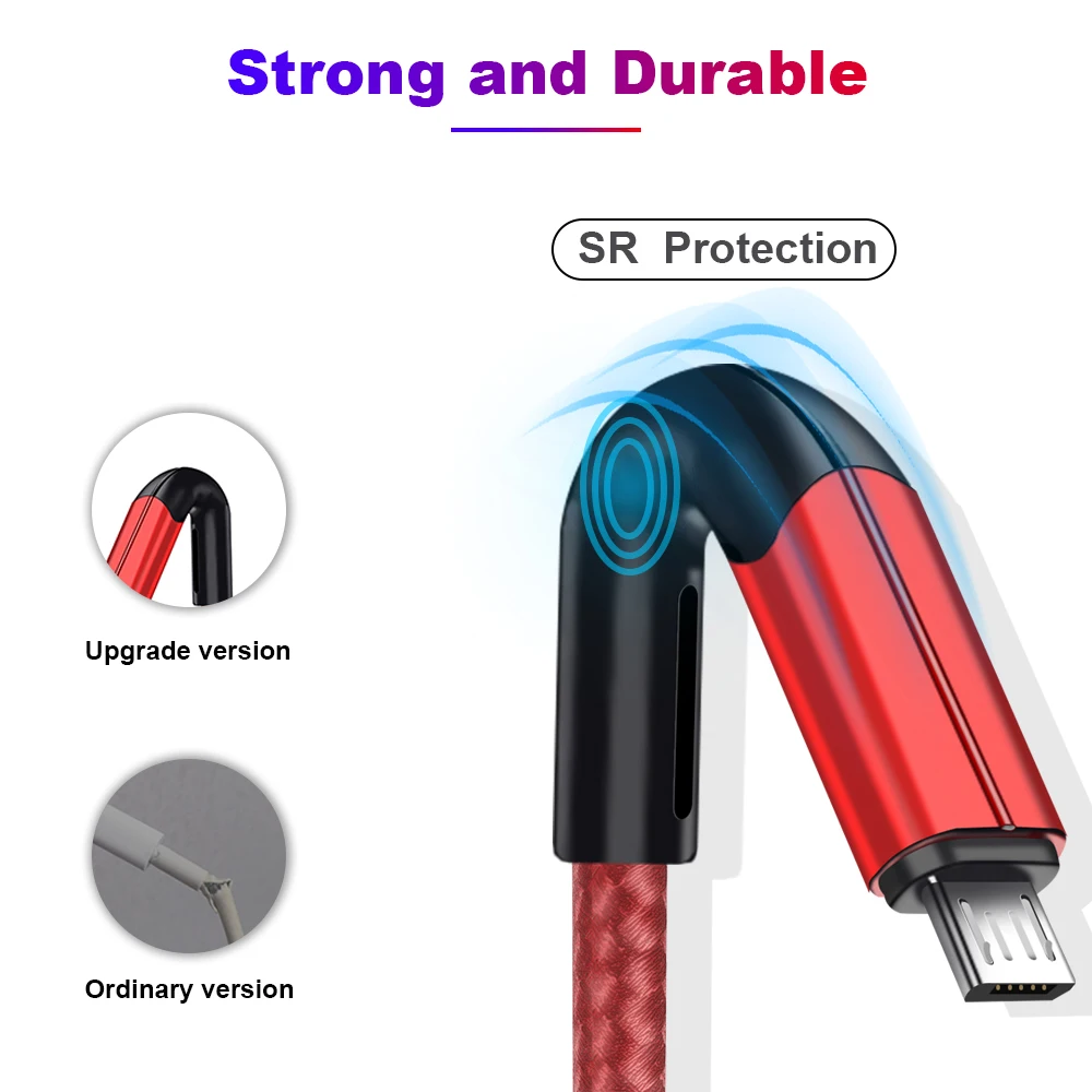 Vanniso 1 м кабель Micro USB 3.0A для быстрой синхронизации данных зарядный samsung huawei Xiaomi LG