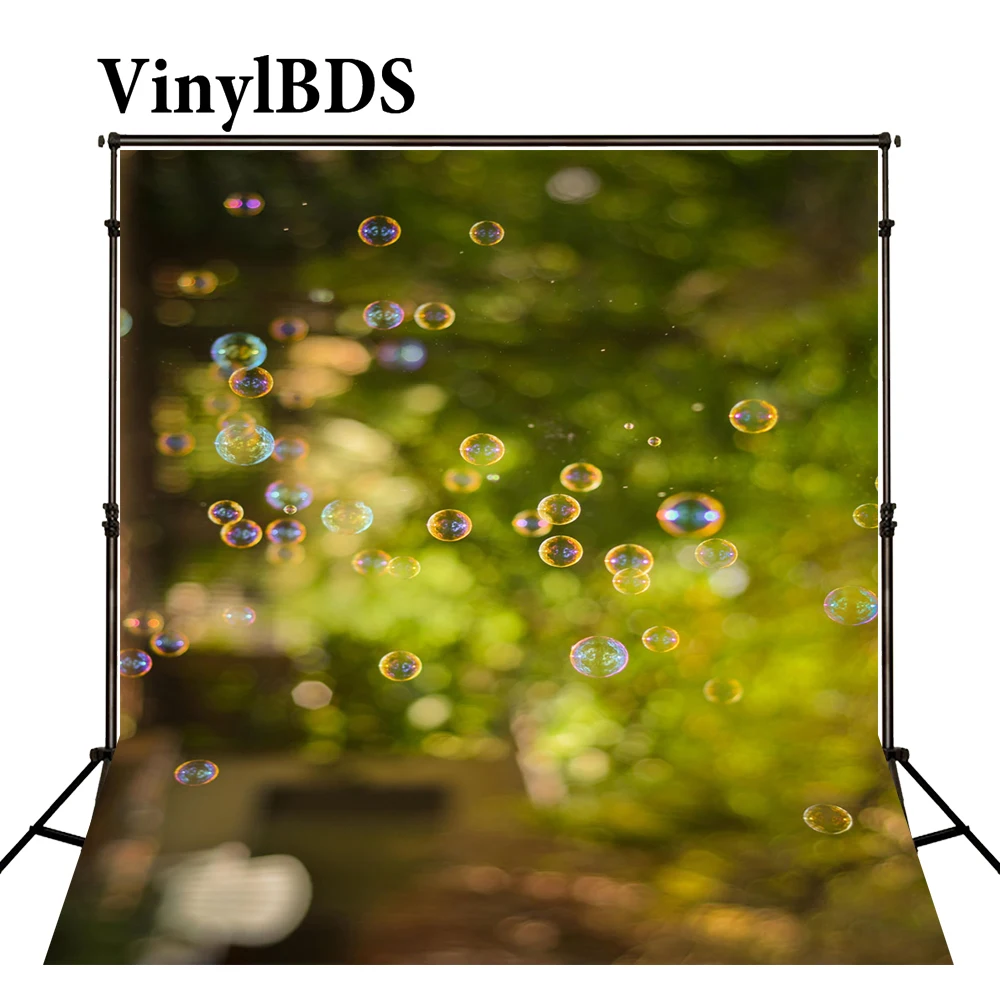 Виниловые фоны для фотосъемки с изображением зеленого весеннего пейзажа |