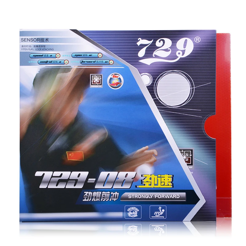 Original RITC 729 Friendship 729-08 08 pips-in Table Tennis Rubber with Sponge for Pingpong | Спорт и развлечения
