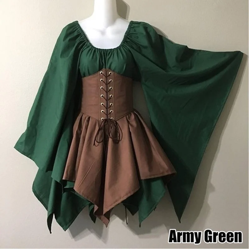 Женский винтажный костюм Elven Renaissance платье принцессы для костюмированной