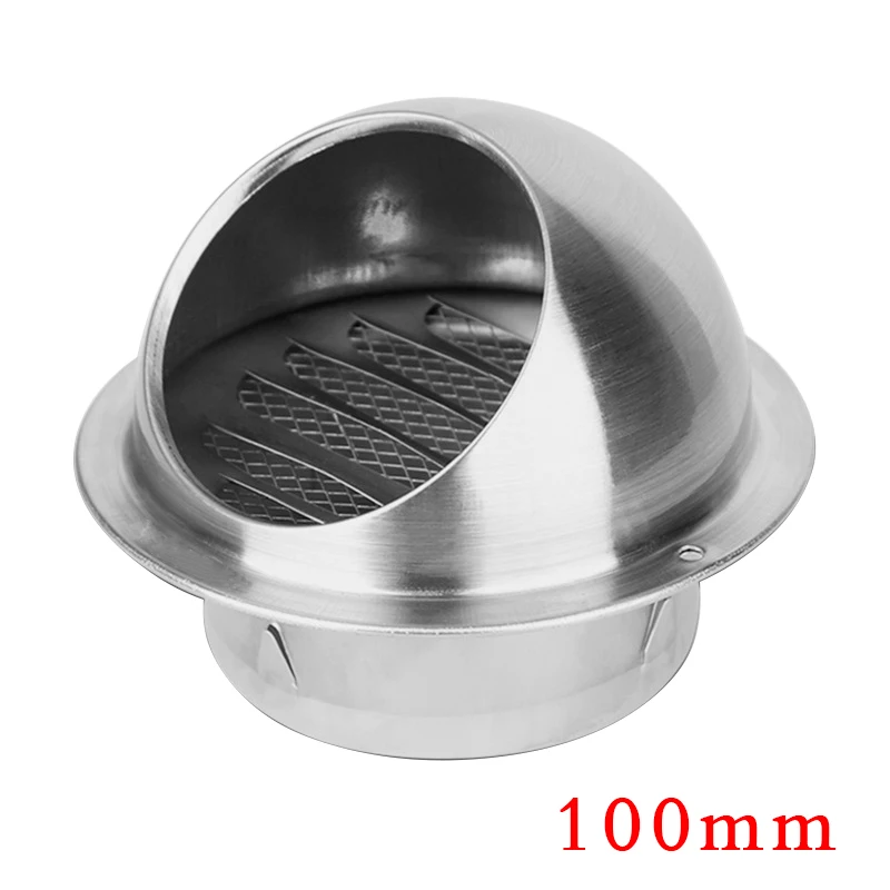 100/150mm Stainless Steel Wall Ceiling Air Vent Ducting Ventilation Exhaust Grille Cover Outlet Heating Cooling &amp Vents Cap |