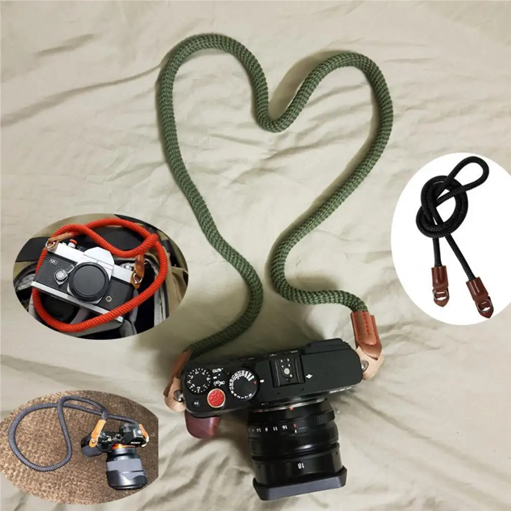 

Camera Rope Faux Leather Camera Rope Strap Retro Easy to Install Useful Versatile Camera Hanging Strap