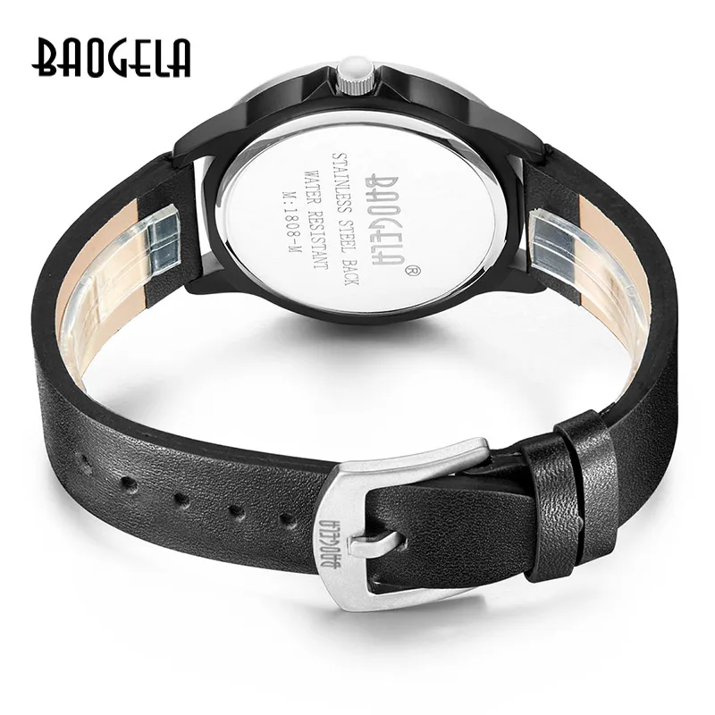 Кварцевые часы BAOGELA Браслет режима en cuir montre-bracelet Relogios Masculino 3 | Наручные
