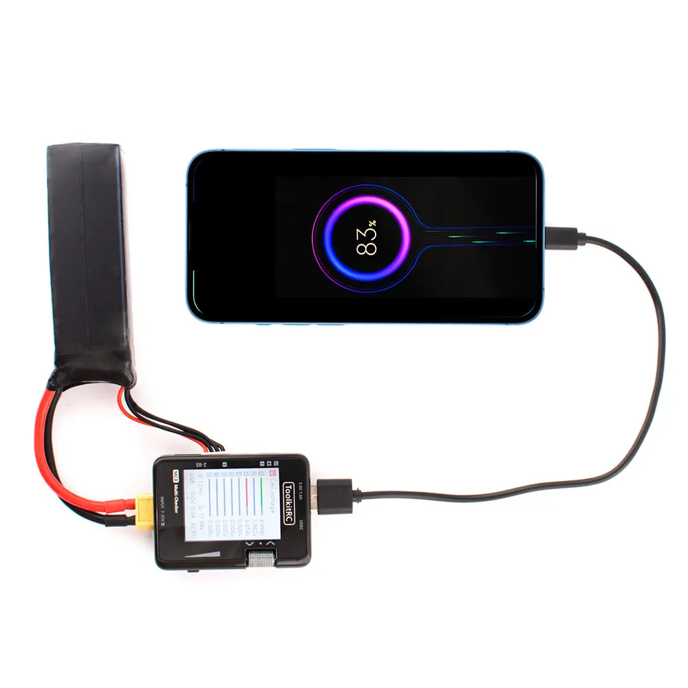 ToolkitRC MC8 мини-проверка ячеек 32-битная батарея мультипроверка ШИМ-выход PPM SBUS