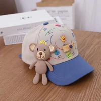 new brand fashion hats sun block cap for boys and girls cute cute super cute kids fashion travel baseball cap new