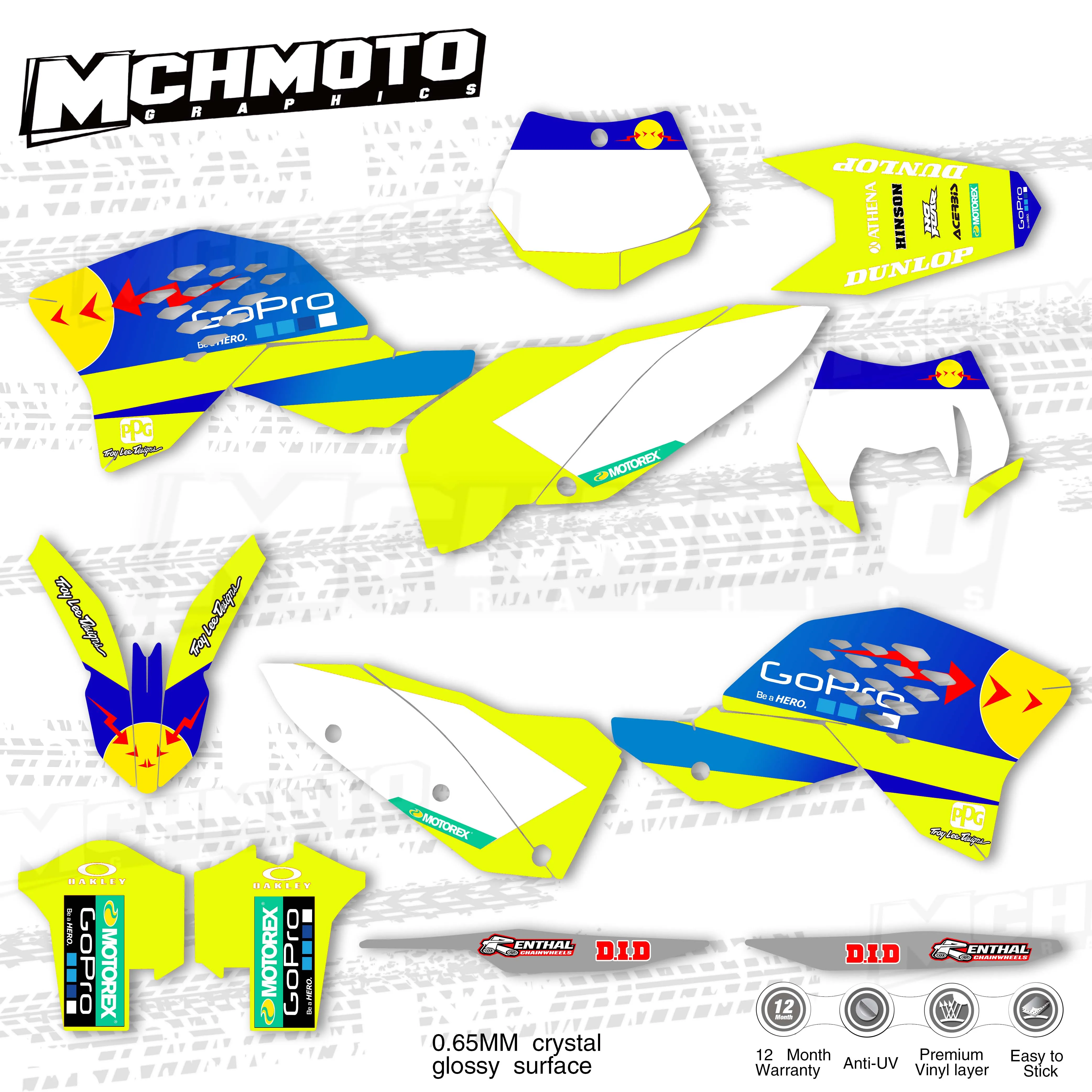 Наклейки MCHMFG для KTM EXC SXF125 250 300 450 530 2008 2009 2010 2011 | Автомобили и мотоциклы