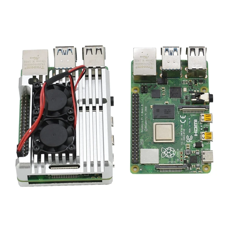 Для Raspberry Pi 4B 4G RAM DIY Kit Поддержка 2 4/5 0 GHz WIFI Bluetooth 5 с алюминиевым CNC сплавом защитный