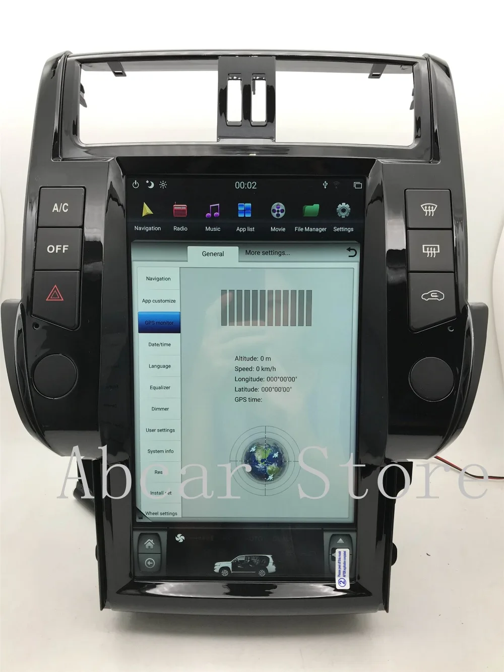 13,6 ''Tesla стиль Android 8,1 ips автомобильный dvd-плеер gps навигация для Toyota Land Cruiser Prado 150 радио