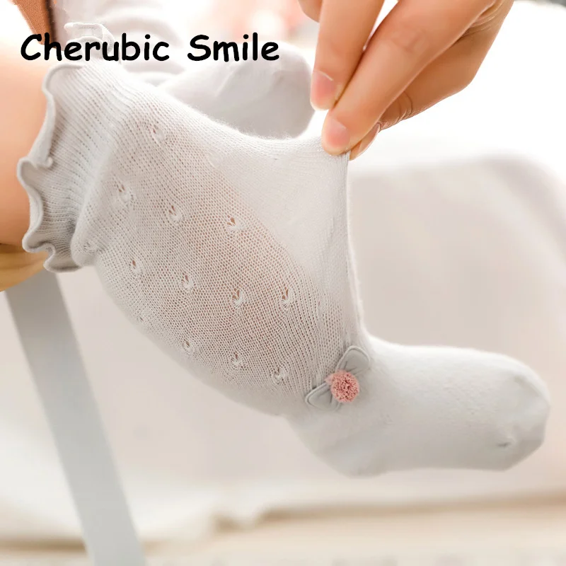 Носки для новорожденных тонкие свободные дышащие сетчатые гольфы