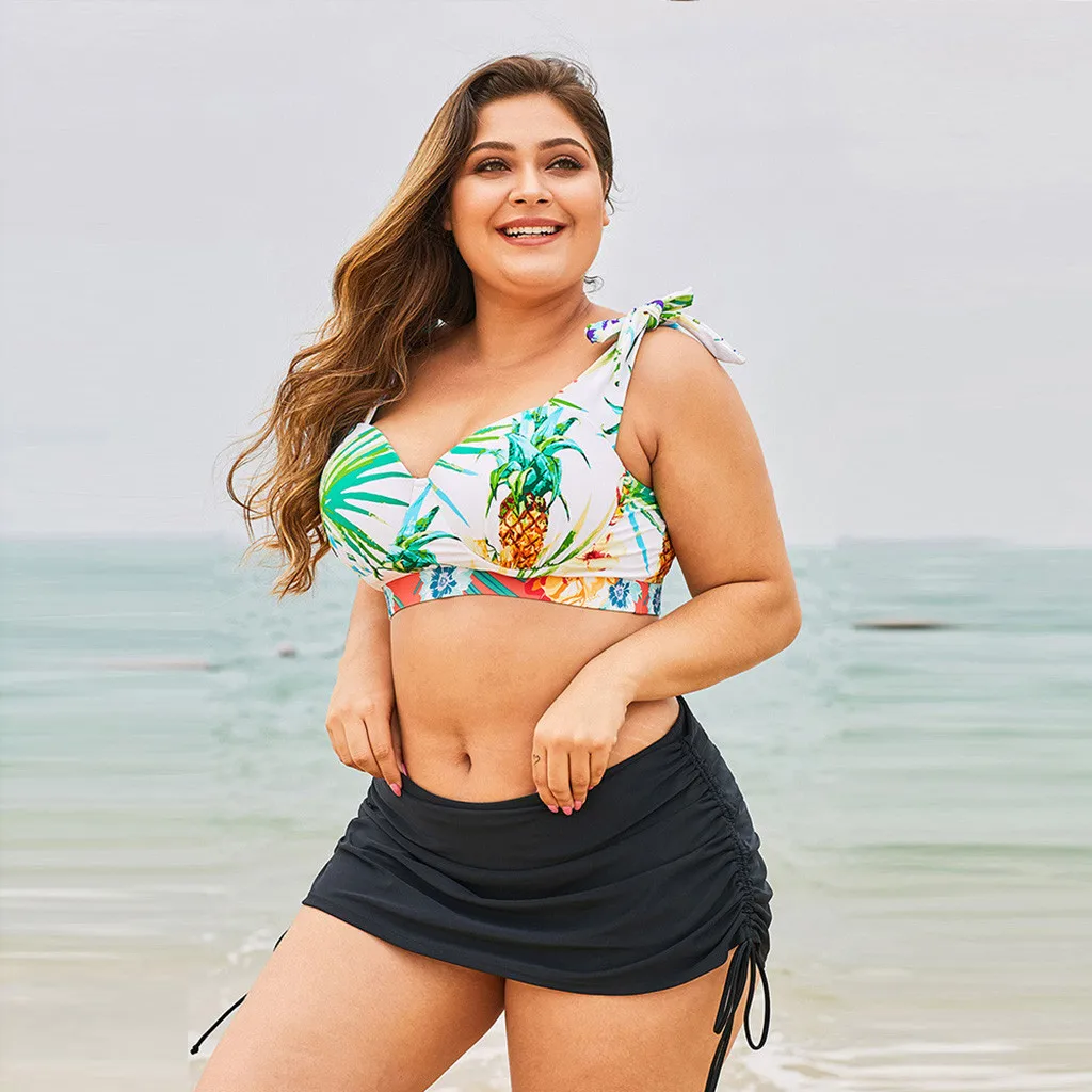 SAGACE 2020 новинка высокая талия бикини маленький цветочный принт Раздельный ремень