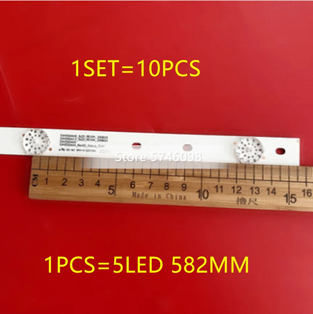 Новинка оригинальный светодиодный задний фонарь 10 шт./1 комплект для Hisense led 55EC290N