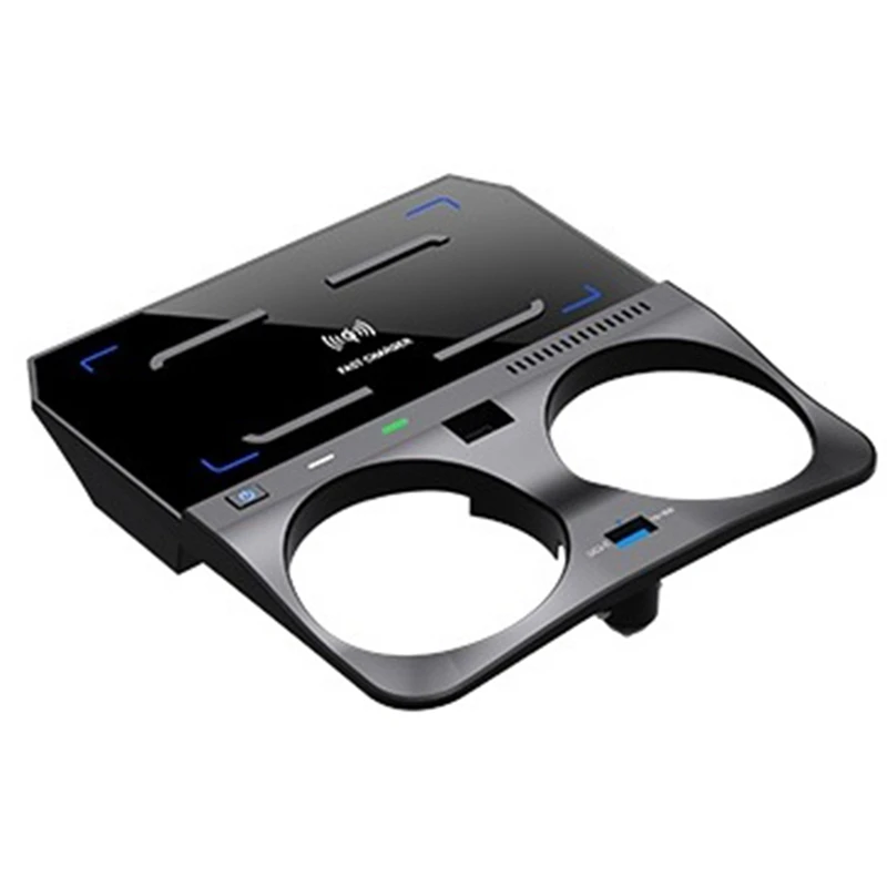 

Car Qi Wireless Charging Phone Charger Fast Charging Plate Phone Holder for X5 G05 X6 G06 2019 2020 15W