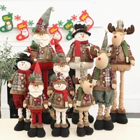 telescopic christmas standing doll merry christmas decor for home table ornaments xmas gift 2021navidad new year 2022 noel