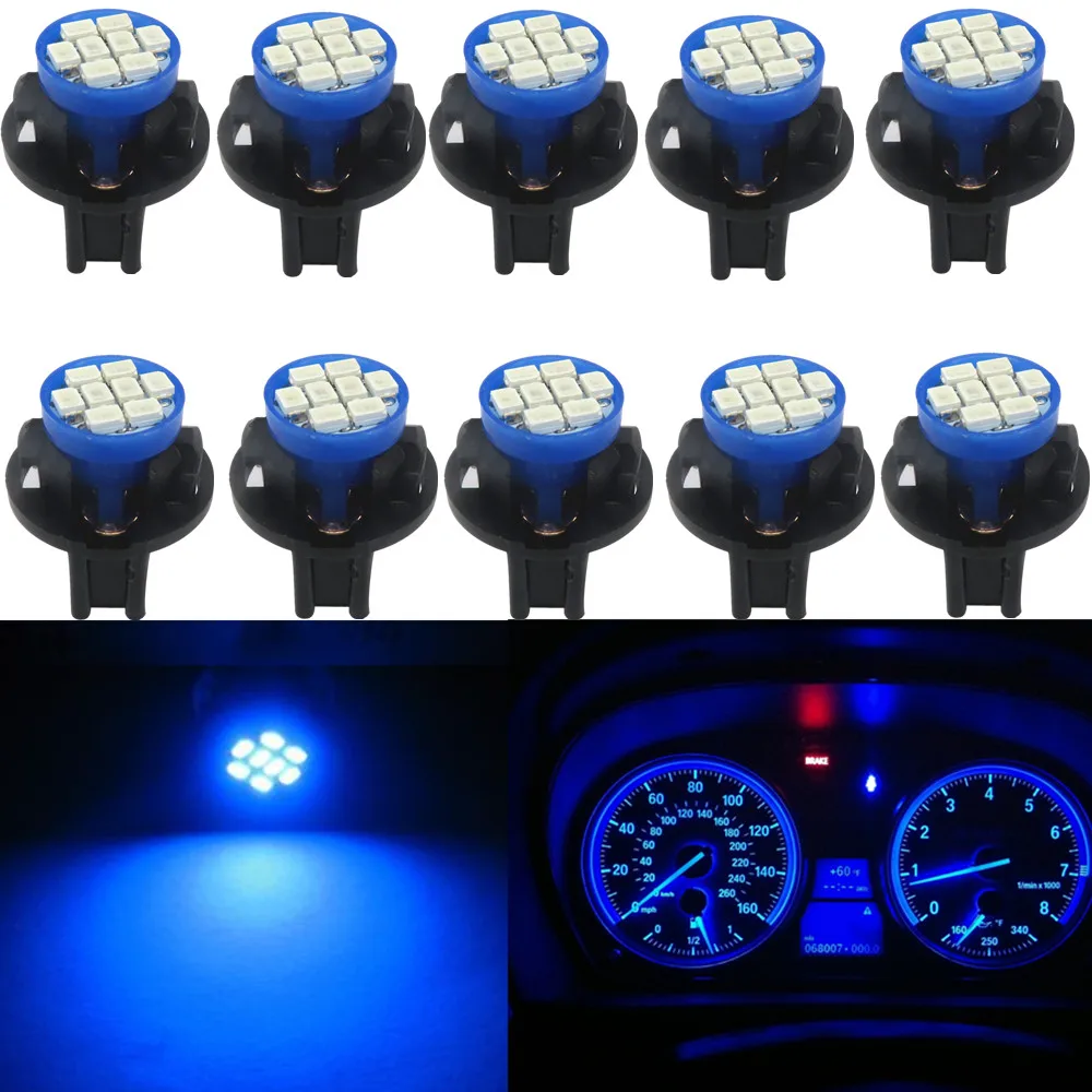 Автомобильная светодиодная лампа WLJH T10 Led W5W 12 В с поворотным замком подсветка для
